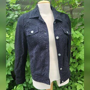 Peter Nyygard Size 8‎ Cotton Eyelit Jacket